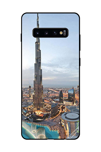 Covernex غطاء حماية لهاتف سامسونج جالكسي S10 بلس - منظر جميل لوسط مدينة دبي