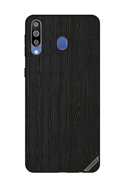 Covernex غطاء حماية لهاتف سامسونج جالاكسي M30 بنمط خشبي أسود