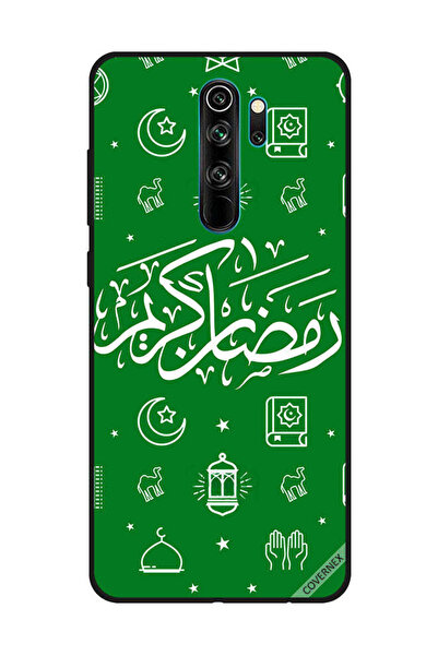 Covernex غطاء حماية لهاتف شاومي ريدمي نوت 8 برو - رمضان كريم - أخضر