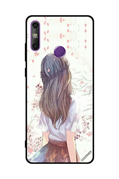 Covernex غطاء حماية لهاتف هواوي إنجوي 20E - فتاة لطيفة في تفكير عميق