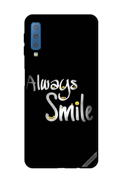 Covernex غطاء حماية لهاتف سامسونج جالاكسي A7 2018 - ابتسم دائمًا