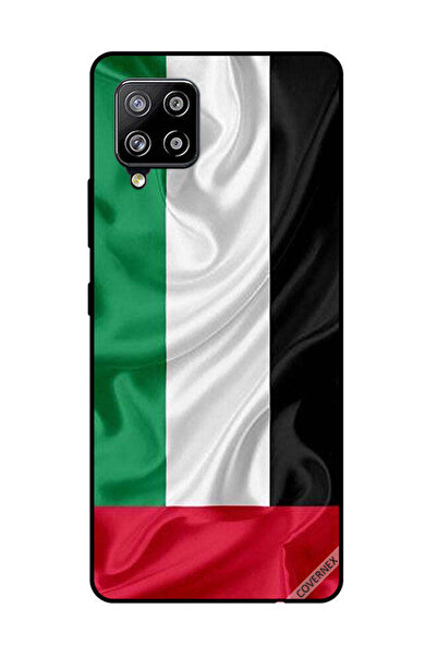 Covernex غطاء حماية لهاتف سامسونج جالاكسي M42 5G، قماش علم الإمارات العربية ا...