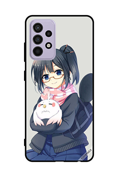 Covernex غطاء حماية لهاتف سامسونج جالاكسي A52s 5G فتاة تحمل حيوانًا أليفًا