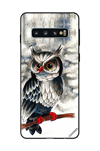 Covernex غطاء حماية لهاتف سامسونج جالاكسي S10 برسومات بومة فنية