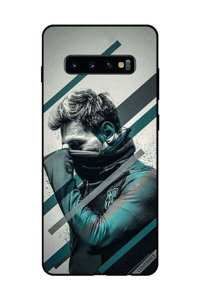 Covernex غطاء حماية لهاتف سامسونج جالاكسي S10 بلس ميسي يختبئ في وجهه