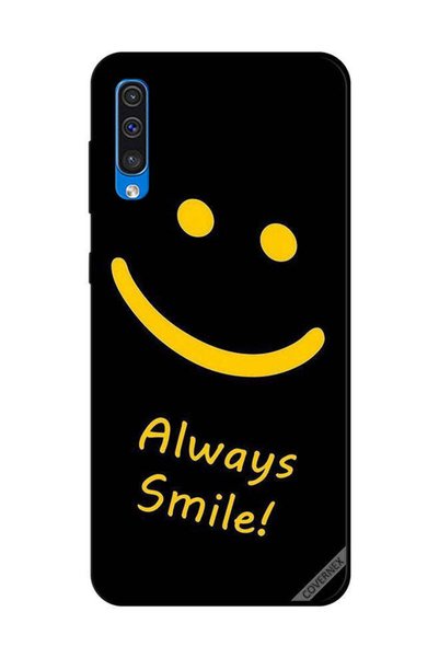 Covernex غطاء حماية لهاتف سامسونج جالاكسي A50 - ابتسامة دائمة - أصفر