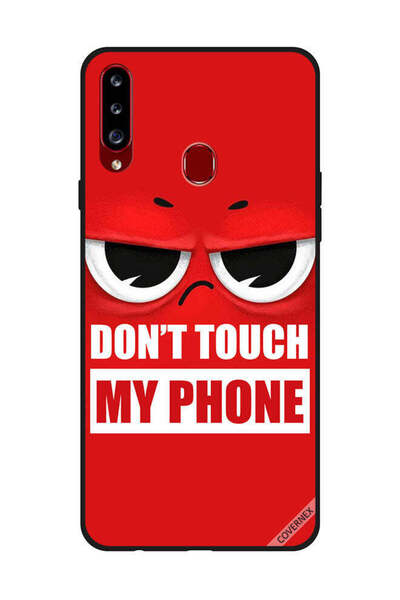 Covernex Protective Case Cover For Samsung Galaxy A20s Don't Touch My Phone Red