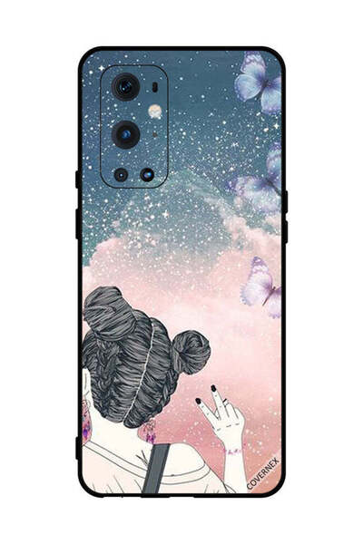 Covernex غطاء حماية لهاتف OnePlus 9 Pro فتاة تصنع علامة النصر