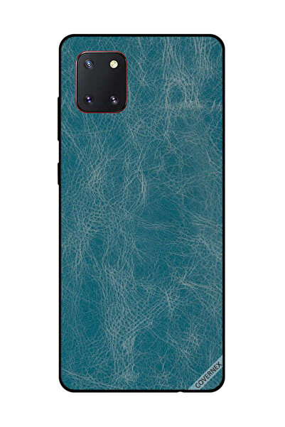 Covernex غطاء حماية لهاتف سامسونج جالكسي نوت 10 لايت بنمط جلدي أزرق