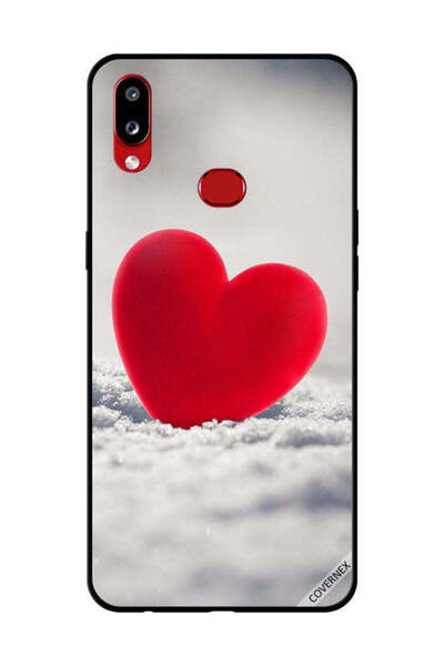 Covernex غطاء حماية لهاتف سامسونج جالاكسي A10s بتصميم قلب أحمر جميل