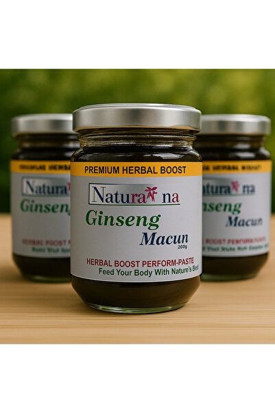 Naturenna Organic,Ginsengli, Atom Güç Kuvvet Macun Bitkisel Karışımlı Mesir Macunu (230 Gr)