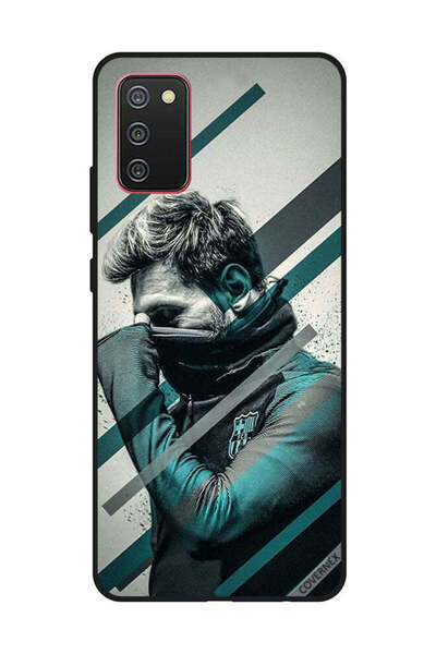Covernex غطاء حماية لهاتف سامسونج جالاكسي A02s/F02s وجه ميسي المختبئ