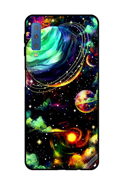 Covernex غطاء حماية لهاتف سامسونج جالاكسي A7 2018 - نباتات زحل