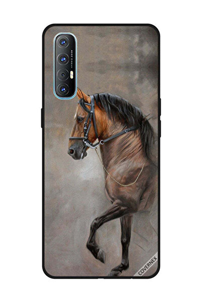 Covernex غطاء حماية لهاتف OPPO Reno 3 Pro صورة حصان عتيقة