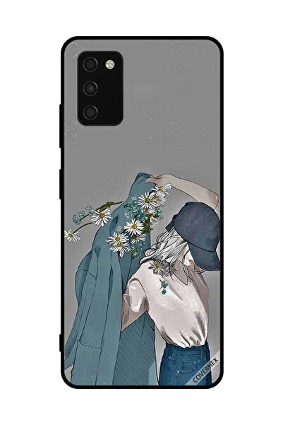 Covernex غطاء حماية لهاتف سامسونج جالاكسي A03s 4G، فتاة ترتدي معطفًا مزهرًا