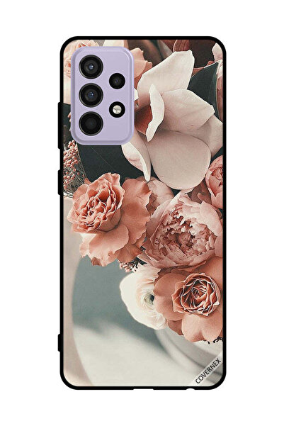 Covernex غطاء حماية لهاتف سامسونج جالاكسي A52s 5G بنقشة زهور الخوخ