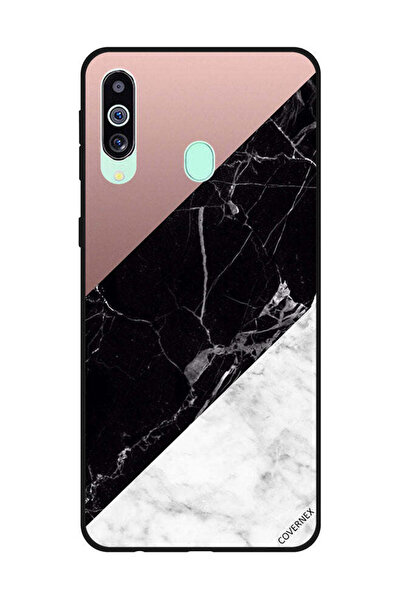 Covernex غطاء حماية لهاتف سامسونج جالاكسي M40/A60، أبيض وأسود، الجزء العلوي م...