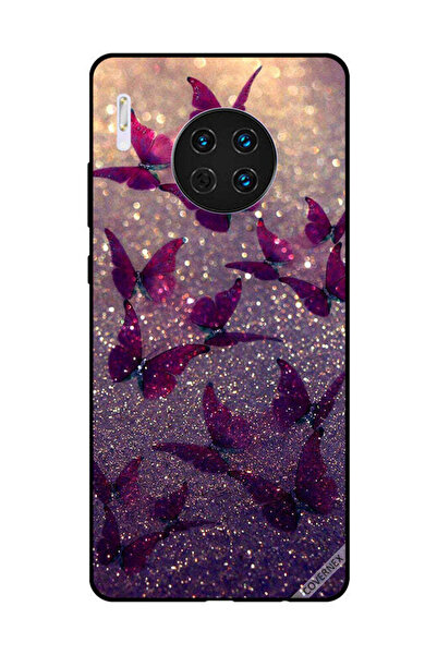 Covernex غطاء حماية لهاتف هواوي ميت 30 بنقشة فراشات لامعة