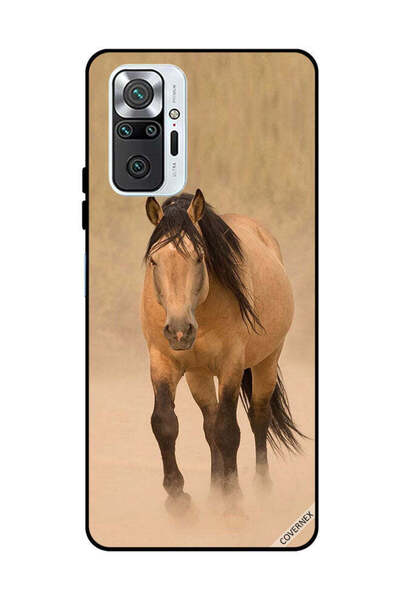 Covernex غطاء حماية لهاتف شاومي ريدمي نوت 10 برو 4G - سباق الخيل البني
