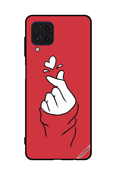 Covernex غطاء حماية لهاتف سامسونج جالاكسي F22 4G سناب لوف أحمر