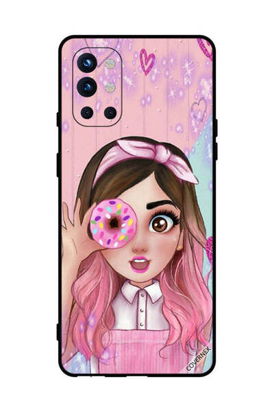 Covernex Protective Case Cover For OnePlus 9R Cute Little Girl Holding Donut