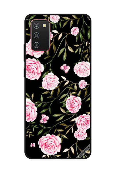 Covernex غطاء حماية لهاتف سامسونج جالاكسي A02s/F02s بنقشة ورود وردية في باقات...