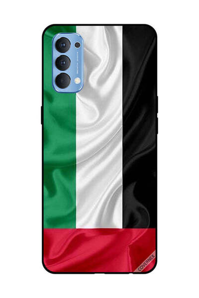 Covernex غطاء حماية لهاتف OPPO Reno 4 4G قماش علم الإمارات العربية المتحدة