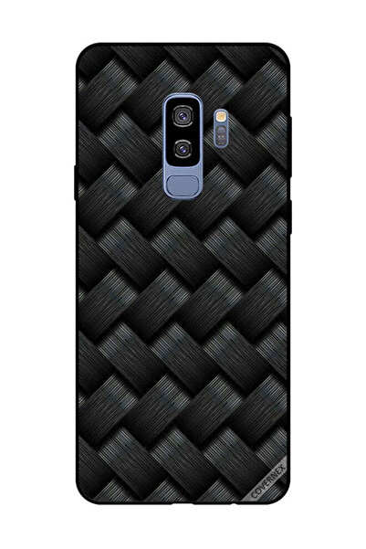 Covernex غطاء حماية لهاتف سامسونج جالاكسي S9 بلس بنمط خطوط سوداء