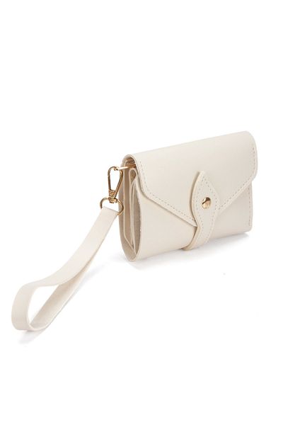 Av A Dos Mini Women's Wallet with Hand Wrist Strap Cash Coin Compartment Wallet with Leaflet