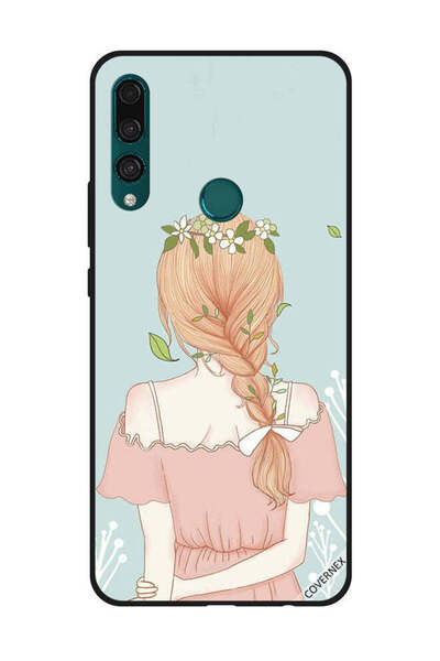 Covernex غطاء حماية لهاتف هواوي Y9 Prime 2019، فتاة واقفة بمظهر لطيف