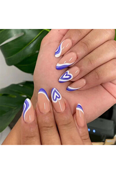 Choice PDJ1105-JP1423 24 قطعة أظافر صناعية قابلة للارتداء على شكل راقصة باليه قابلة للإزالة أظافر صناعية نهائية للنساء