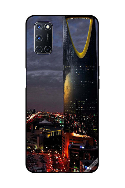 Covernex غطاء حماية لهاتف OPPO A52/A72/A92 منظر برج الفيصلية في المساء
