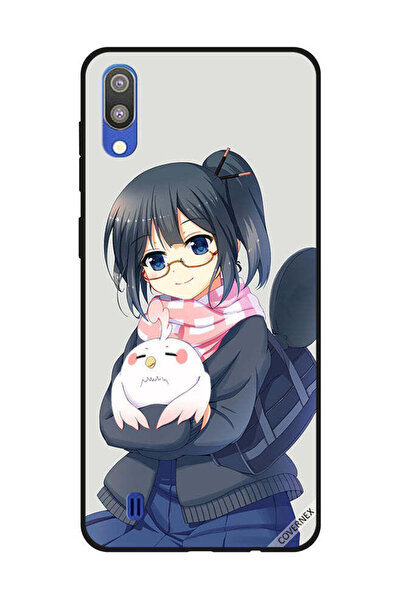 Covernex غطاء حماية لهاتف سامسونج جالاكسي M10 فتاة تحمل حيوانًا أليفًا