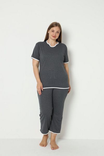 FAMES PİJAMA SUMMER PLUS SIZE PAJAMA SET