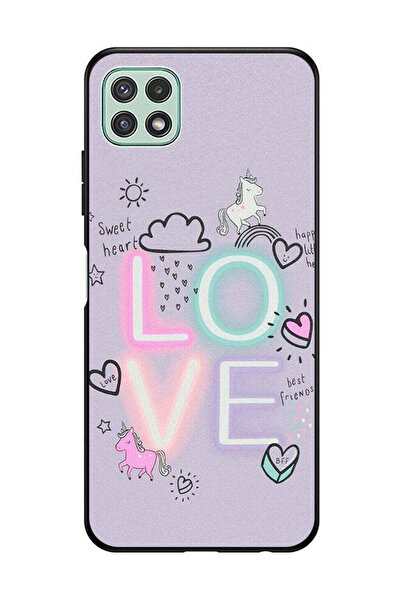 Covernex غطاء حماية لهاتف سامسونج جالاكسي A22 5G - قلب حلو، حب، وحيد القرن