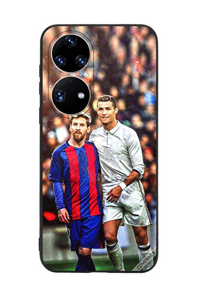 Covernex غطاء حماية لهاتف هواوي بي 50 برو ميسي ورونالدو