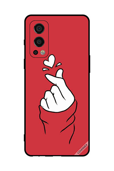 Covernex غطاء حماية لهاتف OnePlus Nord 2 5G Snap Love أحمر
