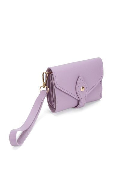 Av A Dos Mini Women's Wallet with Hand Wrist Strap Cash Coin Compartment Wallet with Leaflet
