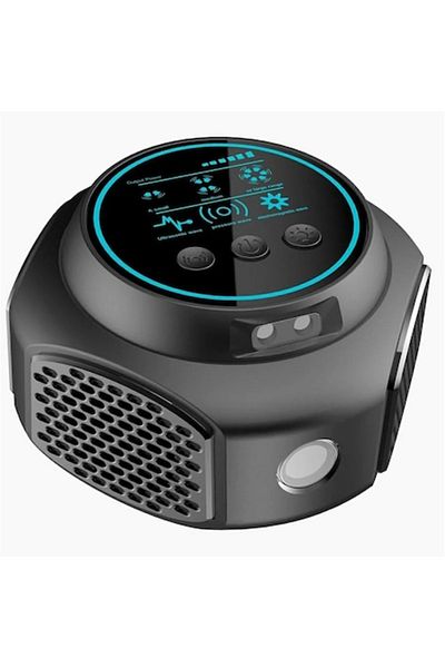 OEM Dispozitiv cu ultrasunete cu 4 difuzoare, antirozătoare, șobolani, insecte, 360°, rază de acțiune 90m², frecvență 20 - 4