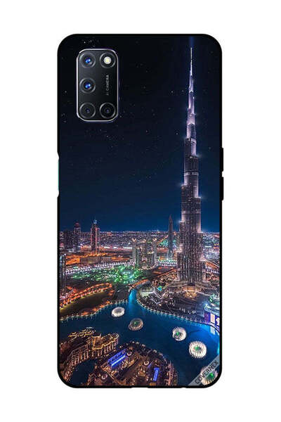 Covernex غطاء حماية لهاتف OPPO A52/A72/A92 منظر ليلي لوسط المدينة