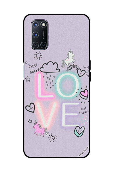 Covernex غطاء حماية لهاتف OPPO A52/A72/A92 بطبعة قلب جميل ووحيد القرن