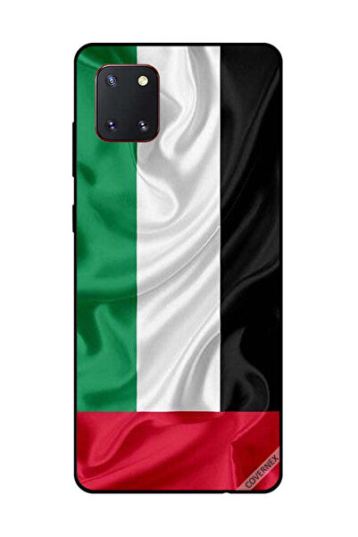 Covernex غطاء حماية لهاتف سامسونج جالكسي نوت 10 لايت - قماش علم الإمارات العر...