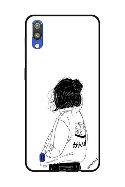 Covernex غطاء حماية لهاتف سامسونج جالاكسي M10 فتاة تفكر بعمق كبير