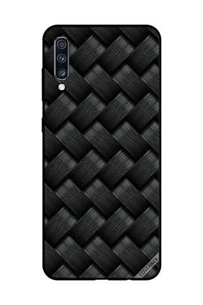 Covernex Protective Case Cover For Samsung Galaxy A70 Black Strips Pattern