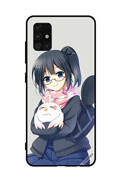 Covernex غطاء حماية لهاتف سامسونج جالاكسي A51 4G فتاة تحمل حيوانًا أليفًا