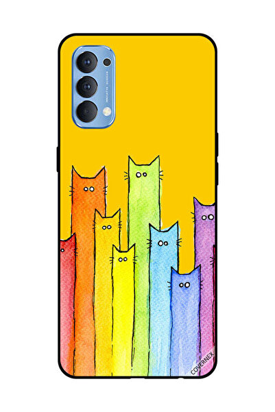Covernex غطاء حماية لهاتف OPPO Reno 4 4G بتصميم دمية قطة