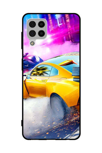 Covernex غطاء حماية لهاتف سامسونج جالاكسي A22 4G - سيارة صفراء