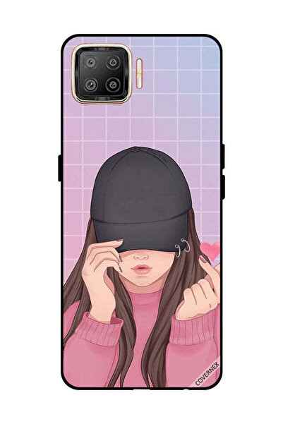 Covernex غطاء حماية لهاتف OPPO F17 - سناب لوف، فتاة سوداء