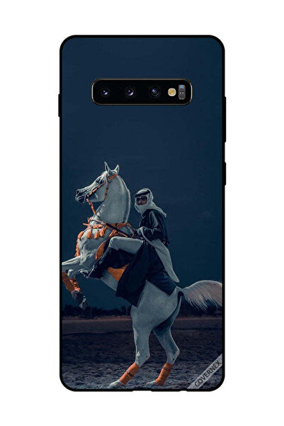 Covernex غطاء حماية لهاتف سامسونج جالاكسي S10 بلس - شاب على حصان