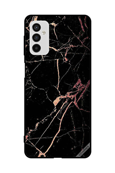 Covernex غطاء حماية لهاتف سامسونج جالاكسي M52 5G بنمط رخامي أسود